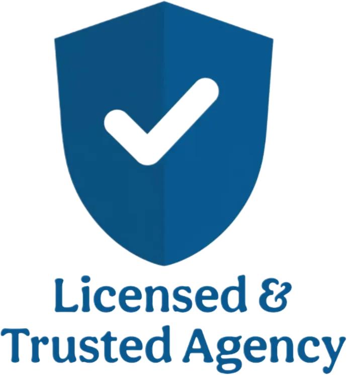 Lincensed and trusted agency 